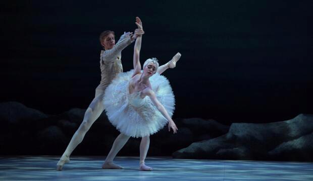 Harvey Littlefield as Prince Siegfried, Chloe Keneally as Odette in My First Ballet: Swan Lake.  Photo: Laurent Liotardo