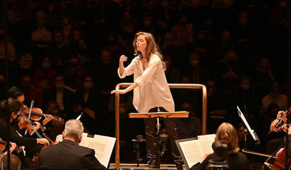 Barbara Hannigan conducts concerts that open the LSO season. Photo: Mark Allan